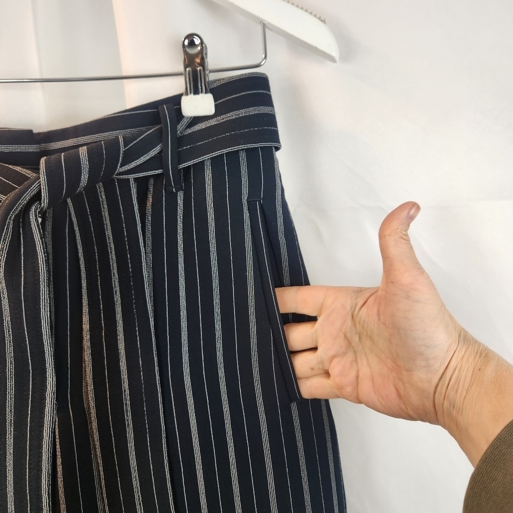 ARITZIA Wilfred Tie Front pants size 4 in EUC - Picture 3 of 10